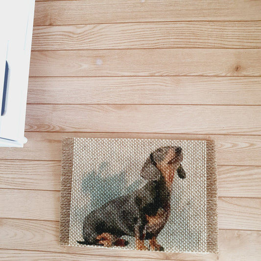 Sausage Dog Doormat – alternate view 2 | 1:12 scale dolls house miniature