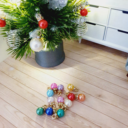 Christmas Baubles – Set of 12 – alternate view 2 | 1:12 scale dolls house miniature