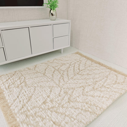 Gold Leaf Rug | 1:12 scale dolls house miniature