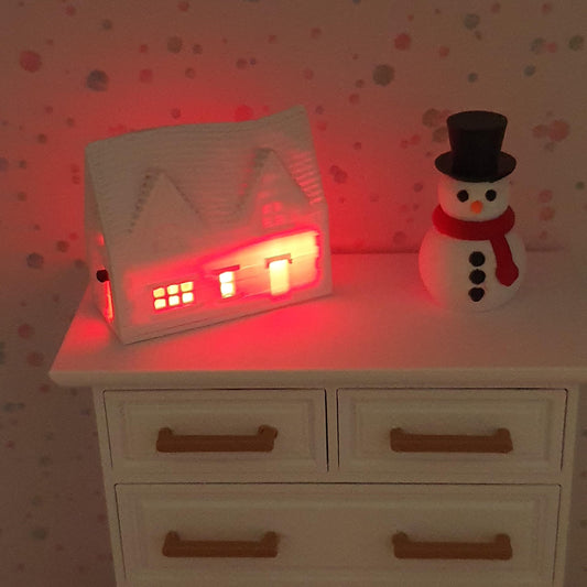 Light-Up Christmas Snow Village – alternate view 2 | 1:12 scale dolls house miniature