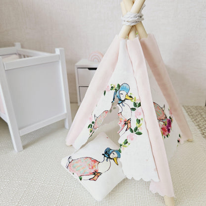 Jemima Puddle-Duck Teepee | 1:12 scale dolls house miniature