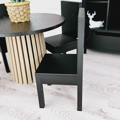 Modern Dining Chairs – Set of 4 – alternate view 2 | 1:12 scale dolls house miniature