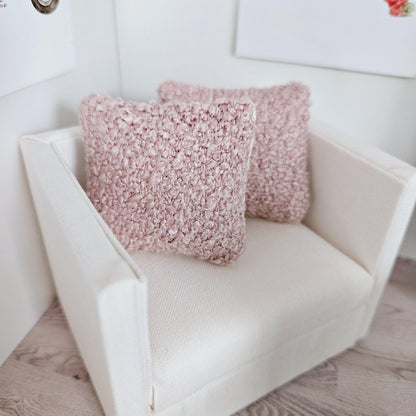 Bouclé Cushions – Pair – alternate view 5 | 1:12 scale dolls house miniature