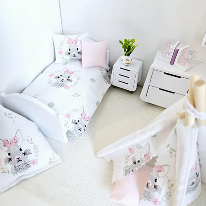 Easter Bunny Junior/Single Teepee Set | 1:12 scale dolls house miniature