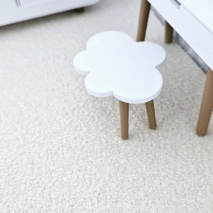 Dressing Table Stool – alternate view 2 | 1:12 scale dolls house miniature