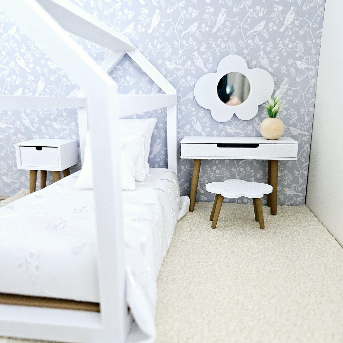 Children's House Bed Furniture Set – alternate view 4 | 1:12 scale dolls house miniature