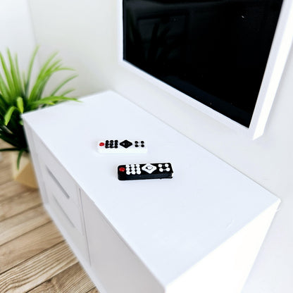TV Remote Control – alternate view 2 | 1:12 scale dolls house miniature
