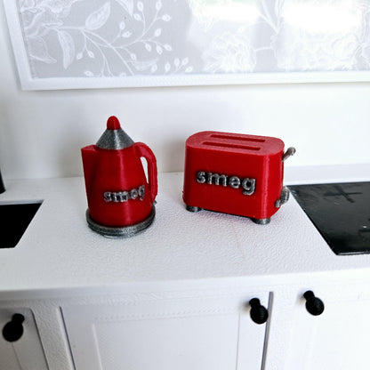 SMEG Kettle & Toaster Set – alternate view 3 | 1:12 scale dolls house miniature