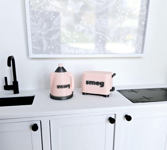 SMEG Kettle & Toaster Set – alternate view 2 | 1:12 scale dolls house miniature