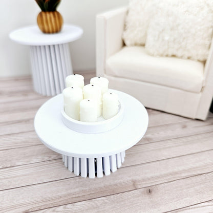Tray Ornament with 6 Candles – alternate view 5 | 1:12 scale dolls house miniature