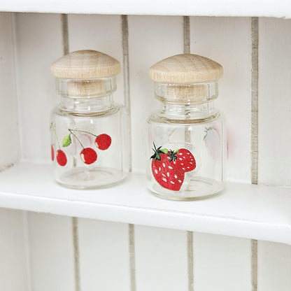 Cherry & Strawberry Jars – Set of 2 – alternate view 3 | 1:12 scale dolls house miniature