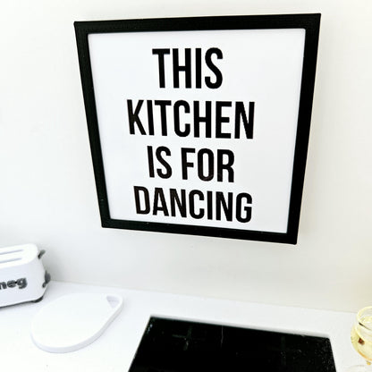 Kitchen Dancing Framed Art – alternate view 3 | 1:12 scale dolls house miniature