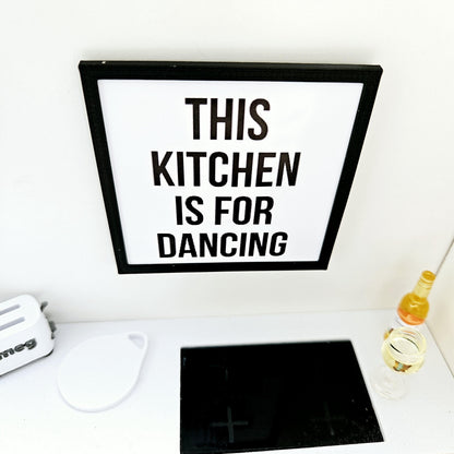 Kitchen Dancing Framed Art – alternate view 4 | 1:12 scale dolls house miniature