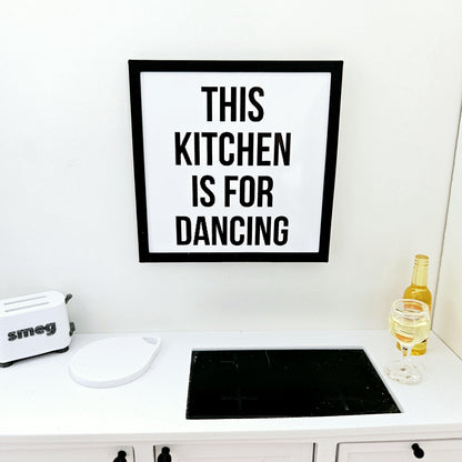 Kitchen Dancing Framed Art – alternate view 6 | 1:12 scale dolls house miniature