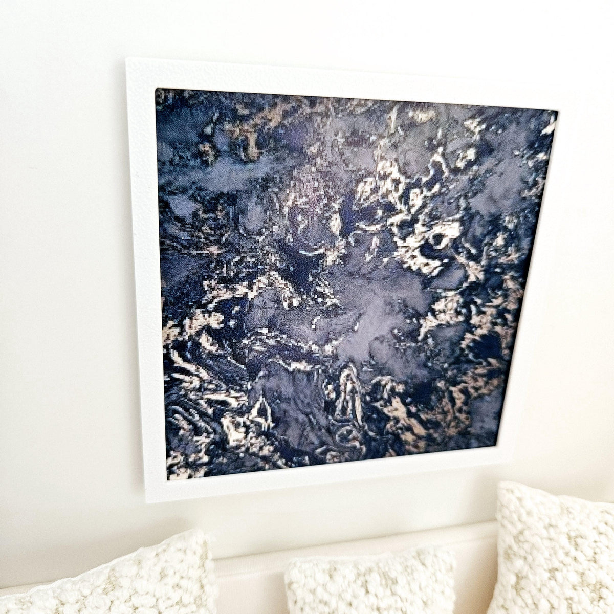 Large Abstract Art – Grey or Navy – alternate view 9 | 1:12 scale dolls house miniature