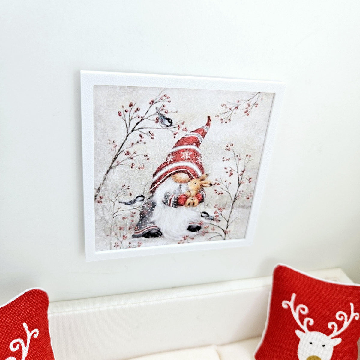 Christmas Gonk Print: Wall Art – alternate view 5 | 1:12 scale dolls house miniature