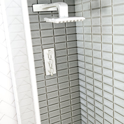 Panelled-Door Shower Cubicle – alternate view 5 | 1:12 scale dolls house miniature