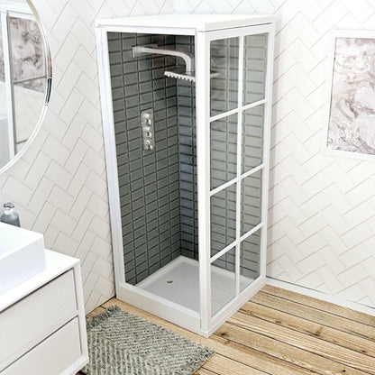 Panelled-Door Shower Cubicle – alternate view 6 | 1:12 scale dolls house miniature