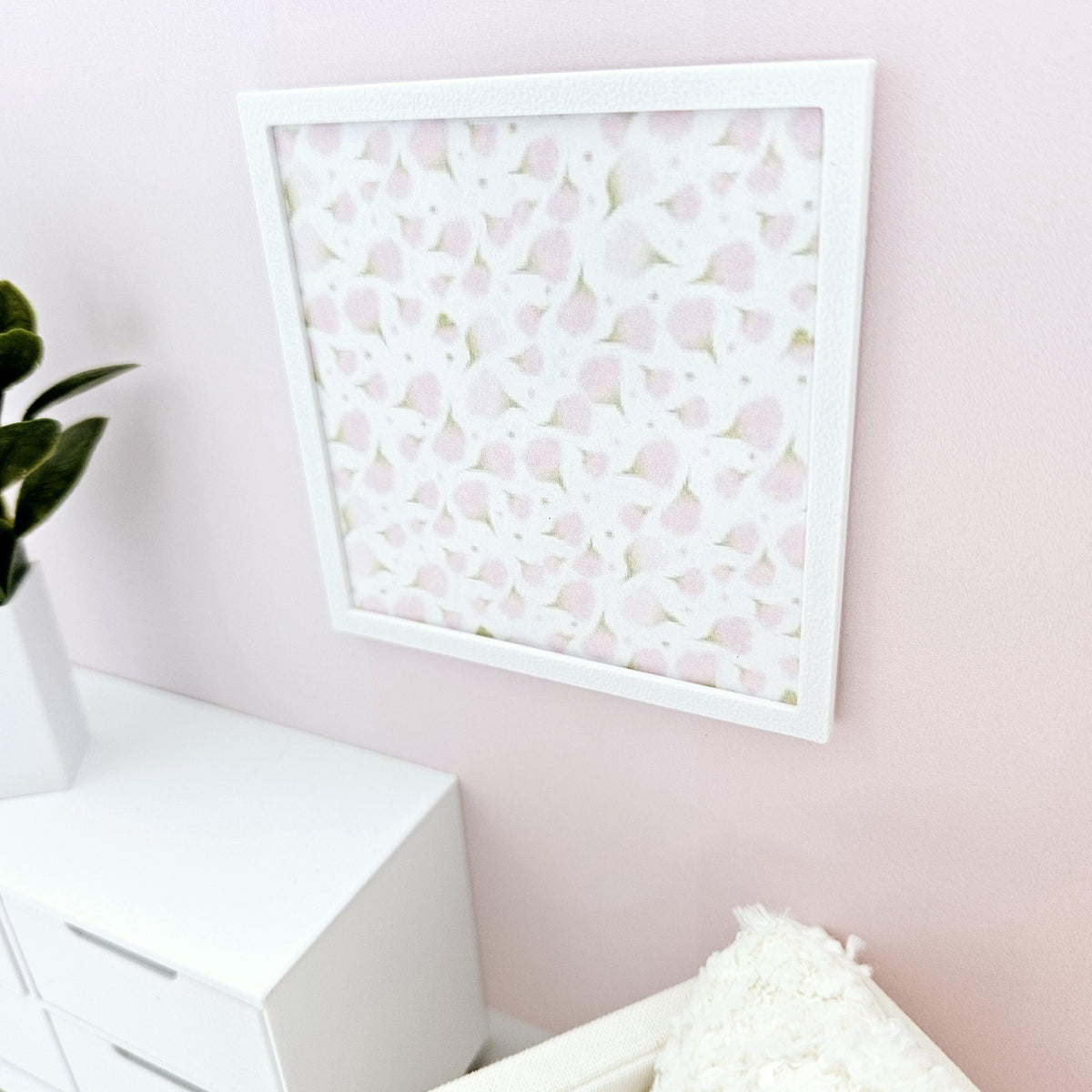 Pink Shapes Wall Art – alternate view 2 | 1:12 scale dolls house miniature