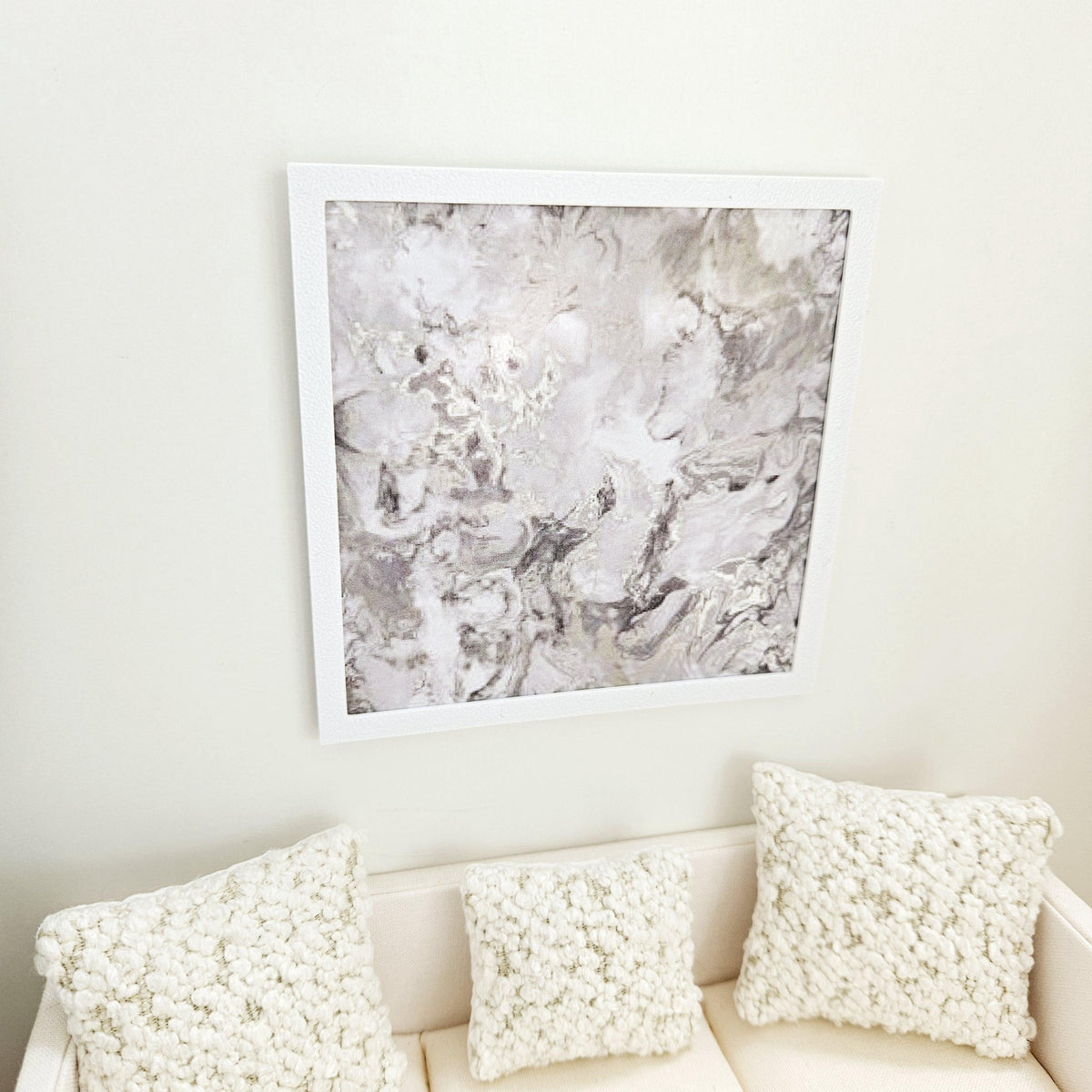 Large Abstract Art – Grey or Navy – alternate view 4 | 1:12 scale dolls house miniature