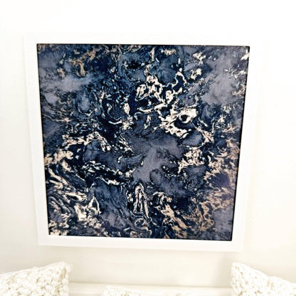 Large Abstract Art – Grey or Navy – alternate view 10 | 1:12 scale dolls house miniature