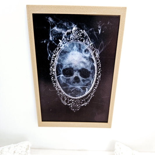 Spooky Skull Framed Print – alternate view 2 | 1:12 scale dolls house miniature