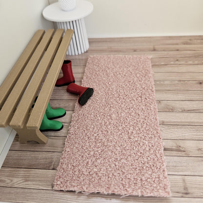 Bouclé Runner Rug – alternate view 5 | 1:12 scale dolls house miniature