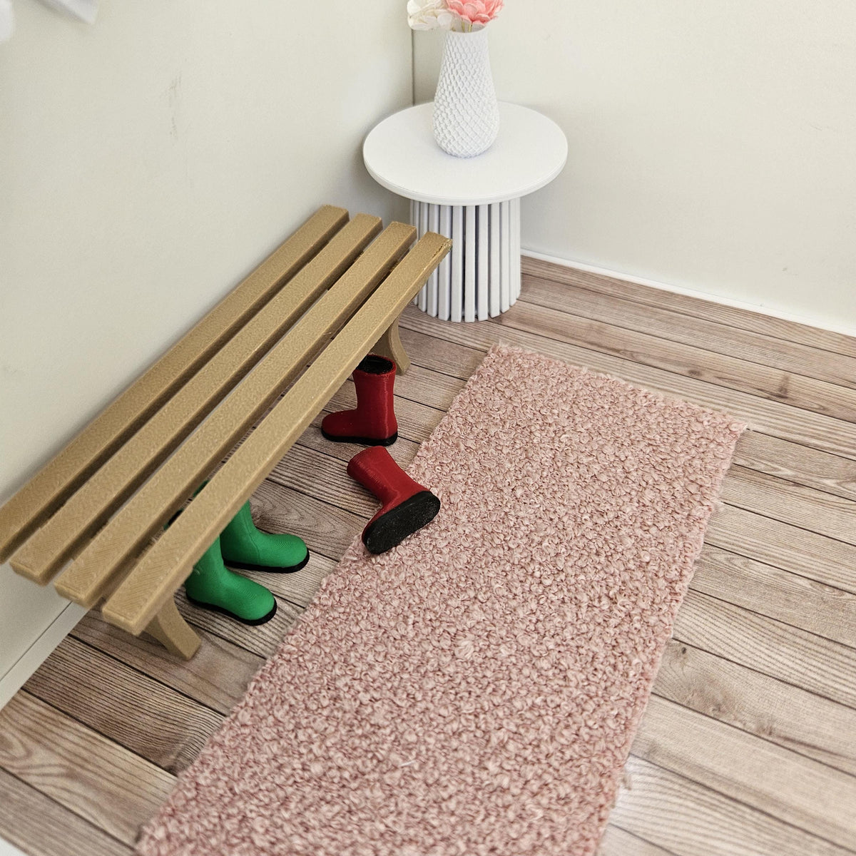 Bouclé Runner Rug – alternate view 7 | 1:12 scale dolls house miniature