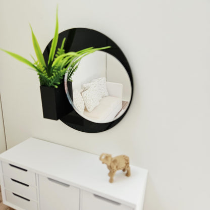 Wall Mirror with Planter | 1:12 scale dolls house miniature
