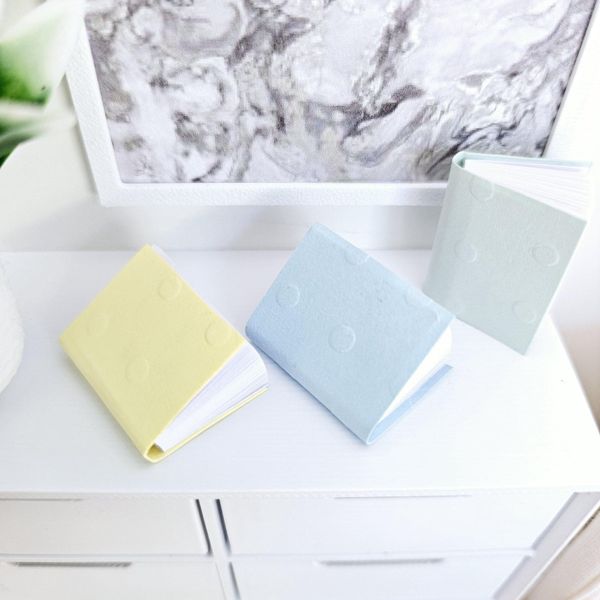 Notebooks & Writing Pads – Set of 3 – alternate view 5 | 1:12 scale dolls house miniature