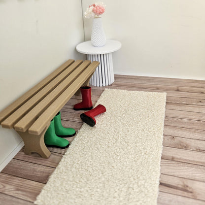 Bouclé Runner Rug – alternate view 4 | 1:12 scale dolls house miniature