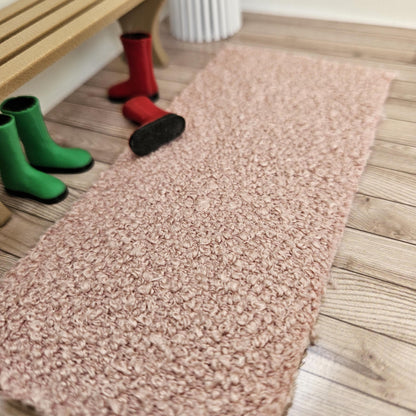 Bouclé Runner Rug – alternate view 6 | 1:12 scale dolls house miniature