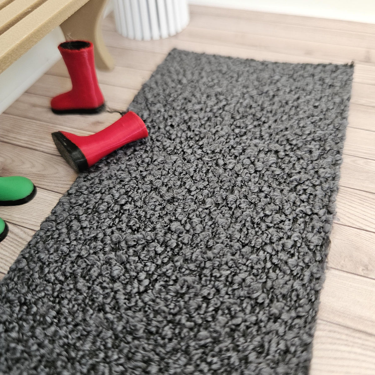 Bouclé Runner Rug – alternate view 8 | 1:12 scale dolls house miniature