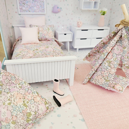 Pale Blue Liberty Michelle Suitcase – alternate view 6 | 1:12 scale dolls house miniature