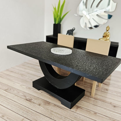 Half-Moon Dining Table | 1:12 scale dolls house miniature