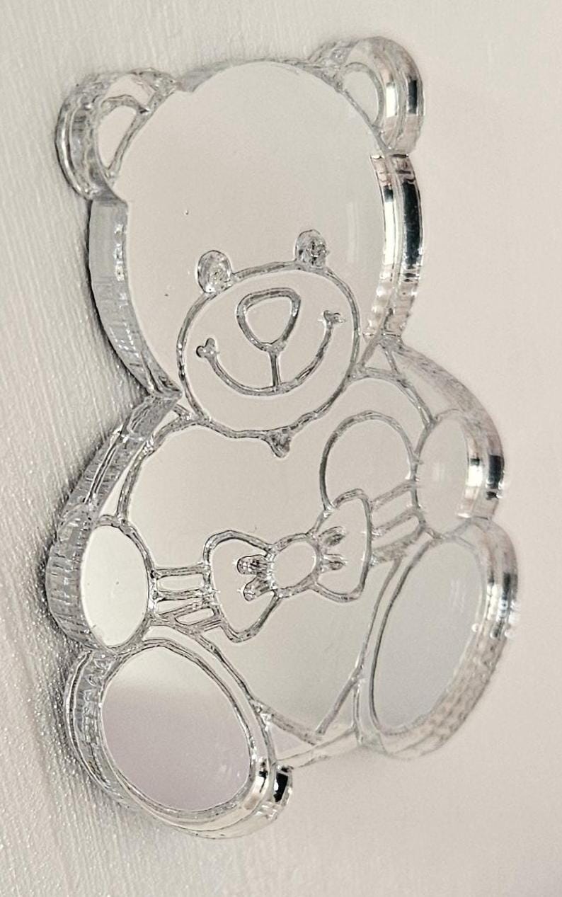 Little Bear Mirror – Nursery Decor | 1:12 Scale Miniature