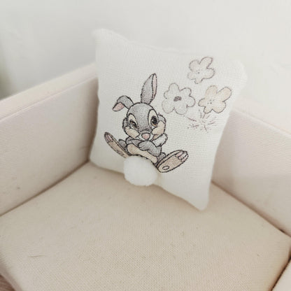 Thumper Cushion – alternate view 3 | 1:12 scale dolls house miniature