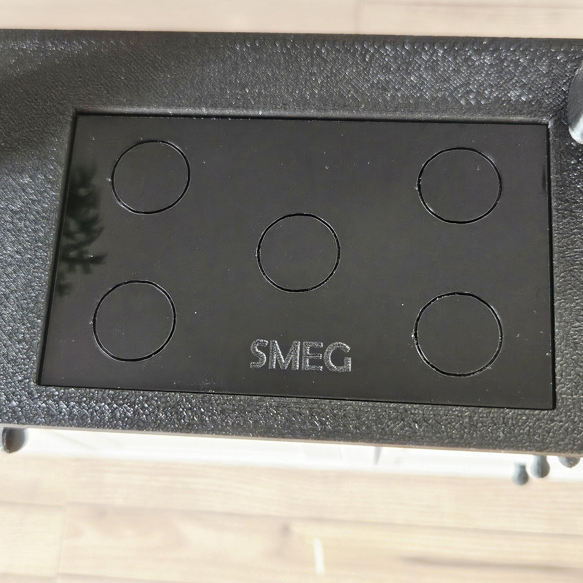 Dolls House Black Smeg Induction Hob – Laser Engraved Acrylic | 1:12 Scale Miniature