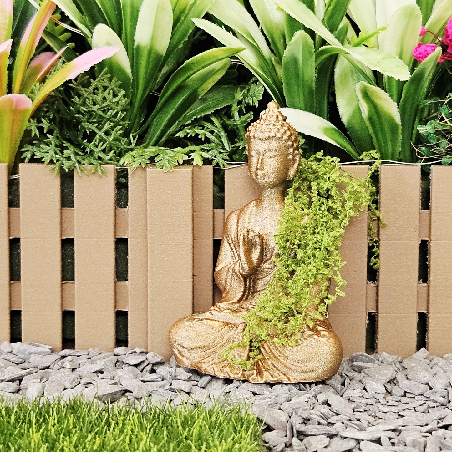 Dolls House Buddha Ornament: 12th Scale Miniature Garden Decor