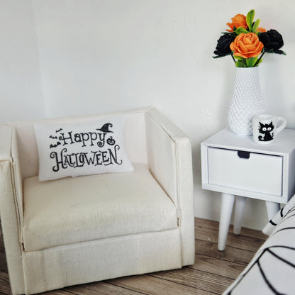 Happy Halloween Cushion – alternate view 3 | 1:12 scale dolls house miniature