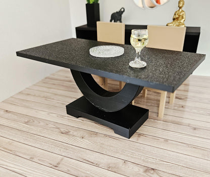 Half-Moon Dining Table – alternate view 4 | 1:12 scale dolls house miniature