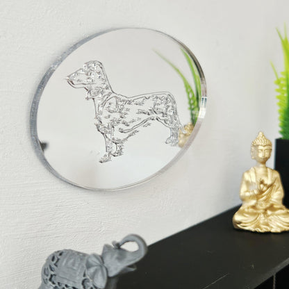 Dachshund Mirror – alternate view 3 | 1:12 scale dolls house miniature