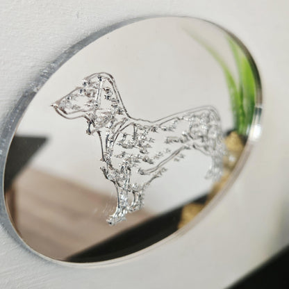 Dachshund Mirror – alternate view 4 | 1:12 scale dolls house miniature