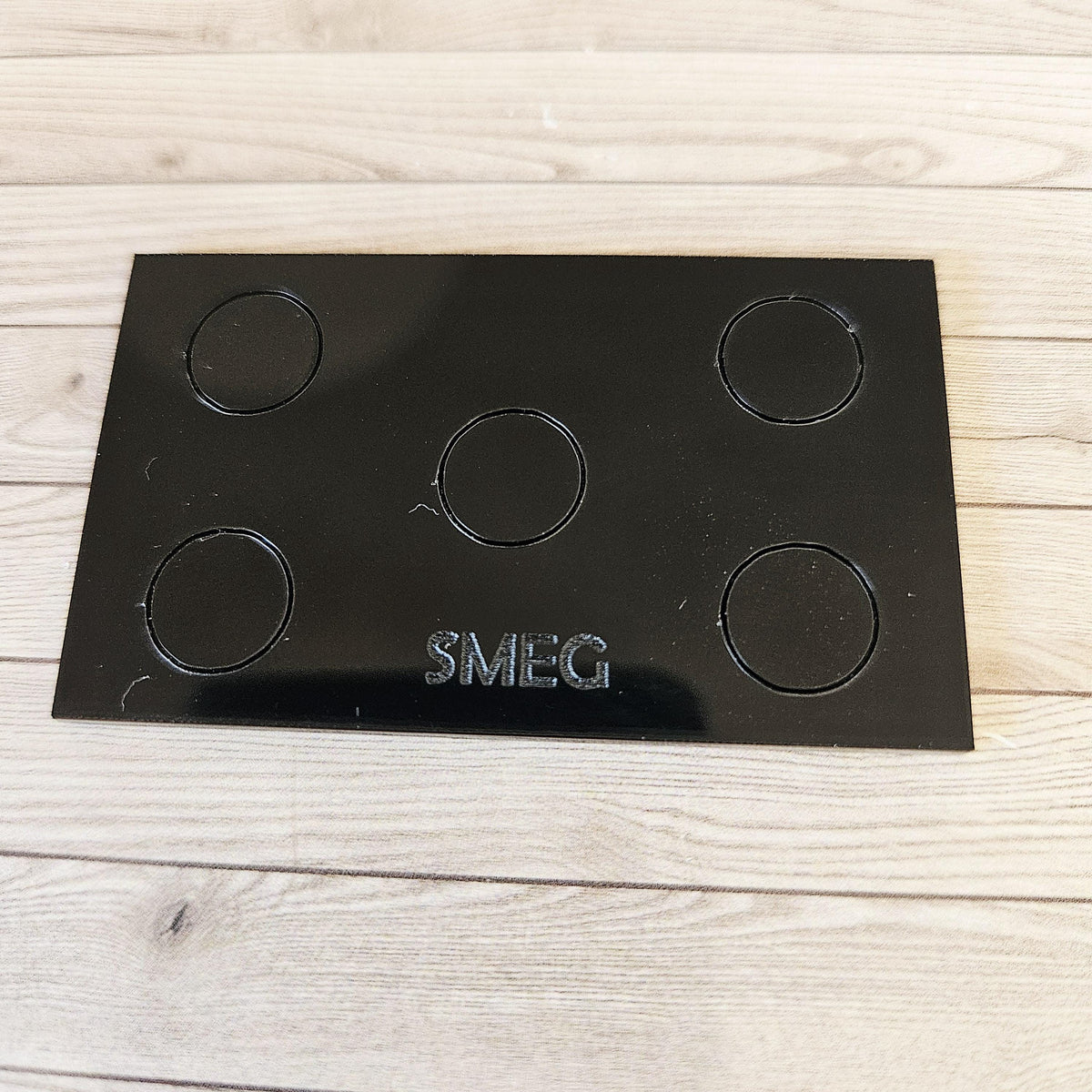 Dolls House Black Smeg Induction Hob – Laser Engraved Acrylic | 1:12 Scale Miniature