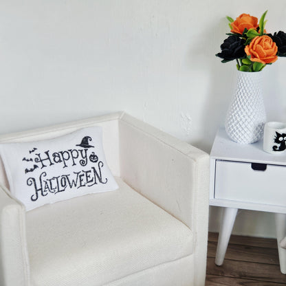 Happy Halloween Cushion – alternate view 4 | 1:12 scale dolls house miniature
