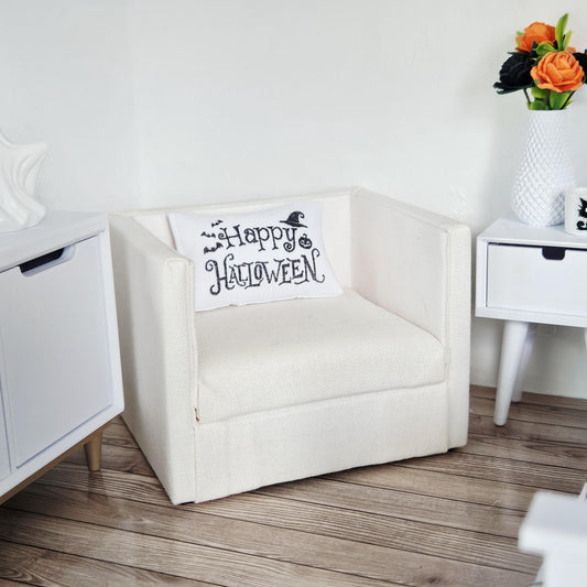 Happy Halloween Cushion – alternate view 2 | 1:12 scale dolls house miniature