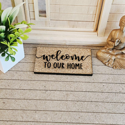 Cork Doormat 9 Designs To Choose From – alternate view 3 | 1:12 scale dolls house miniature