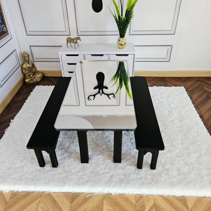Dining Table & Bench Set – alternate view 9 | 1:12 scale dolls house miniature