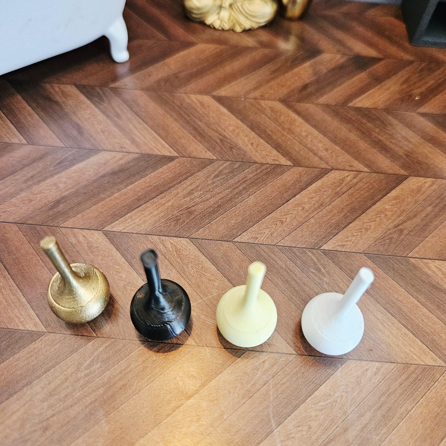 Dolls House Modern Round Toilet Brush, 12th Scale, Choice of Colours