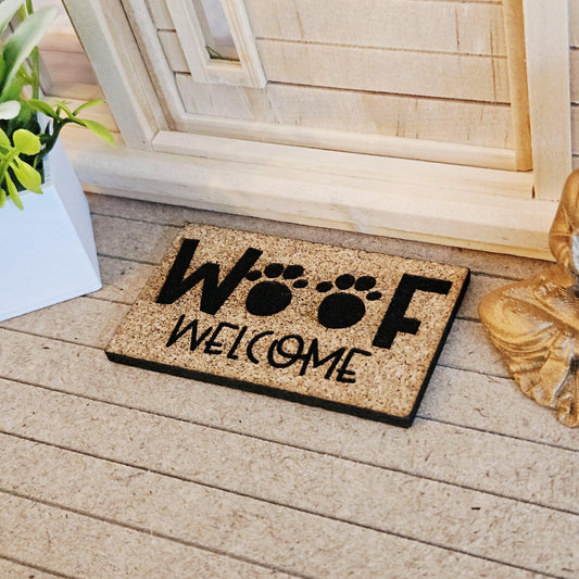 Pet Lover Cork Doormats – 9 Designs | 1:12 scale dolls house miniature